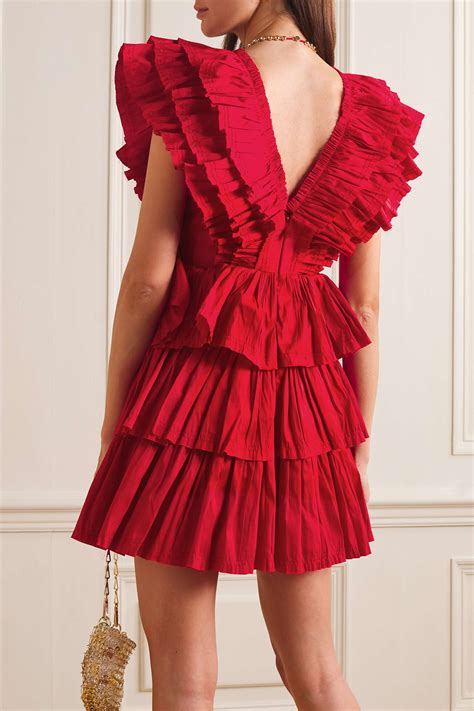 Ruffled Flared Mini-<b>dress</b> - Pink $615. . Aje dress sale